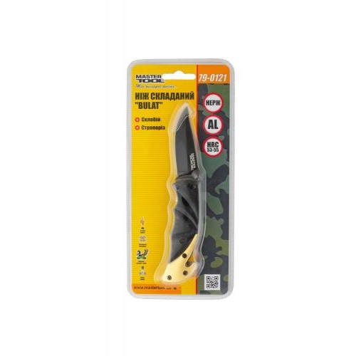 Ніж складаний MASTERTOOL GM BULAT 150х29х17 мм чорне (79-0121) Ніж складаний MASTERTOOL GM BULAT 150х29х17 мм чорне (79-0121)