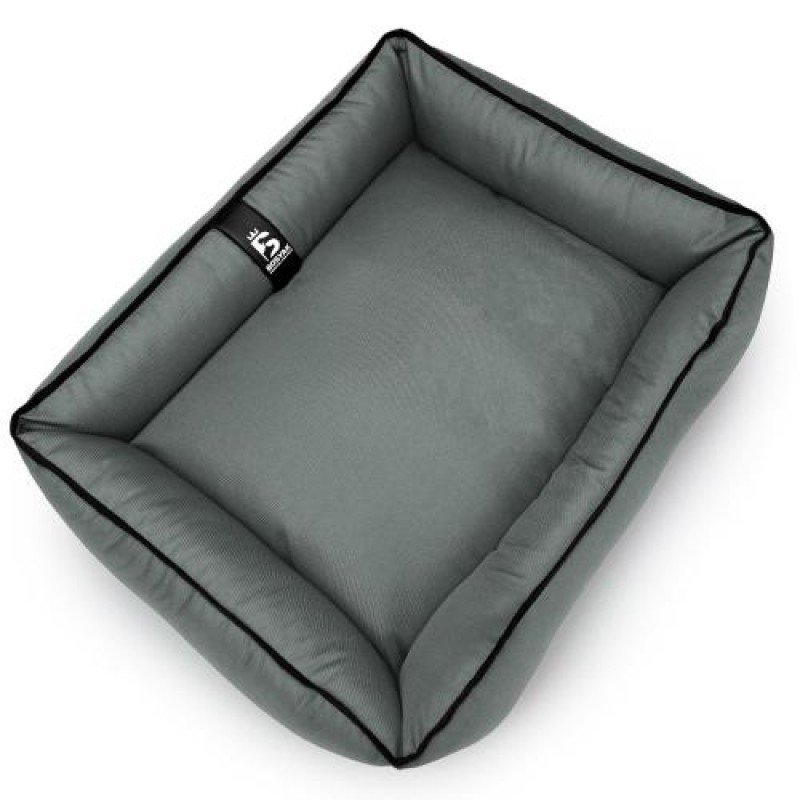 Лежак ліжко для собак та котів EGO Bosyak Waterproof M 75х65 Сірий (спальне місце для собак та котів)