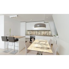 Наклейка вінілова на стіл Zatarga «Старий Лондон» 600х1200 мм Z180618st