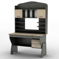 Стіл комп'ютерний Тиса Мебель СУ-22 Венге Молочний 1775x700x1200 мм Стіл комп'ютерний Тиса Мебель СУ-22 Венге Молочний 1775x700x1200 мм