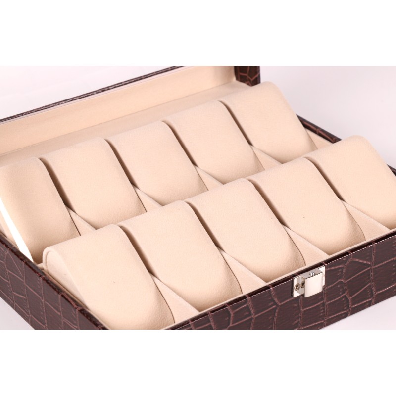 Шкатулка для зберігання годинників Craft 10PU.CROC.BR Коричневий