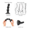 Насадка для страпона Strap-On-Me Dildo Plug Balls Black XL