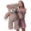 Плюшевий ведмедик Mister Medved Бадді 85 см Капучіно (084)