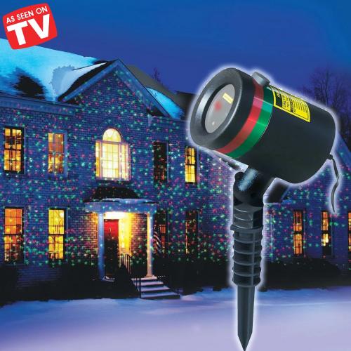 Різдвяний лазерний проектор As-seen-on-tv вуличний для світлових ефектів LASER LIGHT Різдвяний лазерний проектор As-seen-on-tv вуличний для світлових ефектів LASER LIGHT