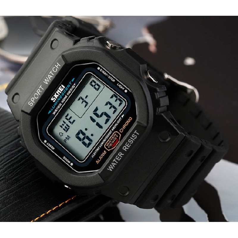 Чоловічий спортивний годинник Skmei 1134 Чорний