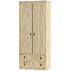 Шафа для речей Меблі Сервіс Валенсія 2Д+2Ш дуб самоа