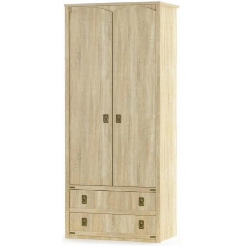 Шафа для речей Меблі Сервіс Валенсія 2Д+2Ш дуб самоа