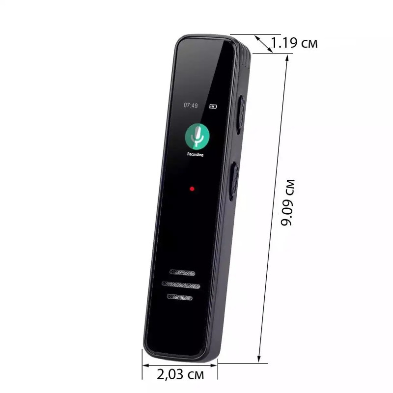 Диктофон цифровий з активацією голосом Savetek GS-R63, 32 Гб пам'яті