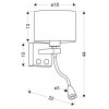 Бра Candellux Polo 18x44 см Чорний (21-75499)