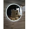 Дзеркало Turister кругле 70см із переднім LED підсвічуванням кільце без рами (ZPP70)