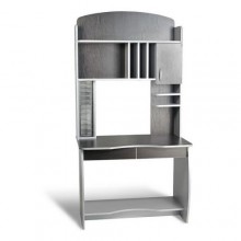 Стіл комп'ютерний Тиса Мебель СК-7 Алюміній Венге 1920x650x1000 мм