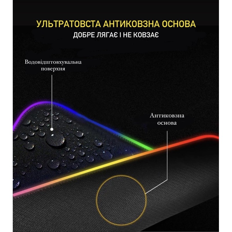 Геймерський килимок для мишки Sky з RGB-підсвічуванням на 360 ° ROG GM 800x300x4mm (F - A9 - 02)