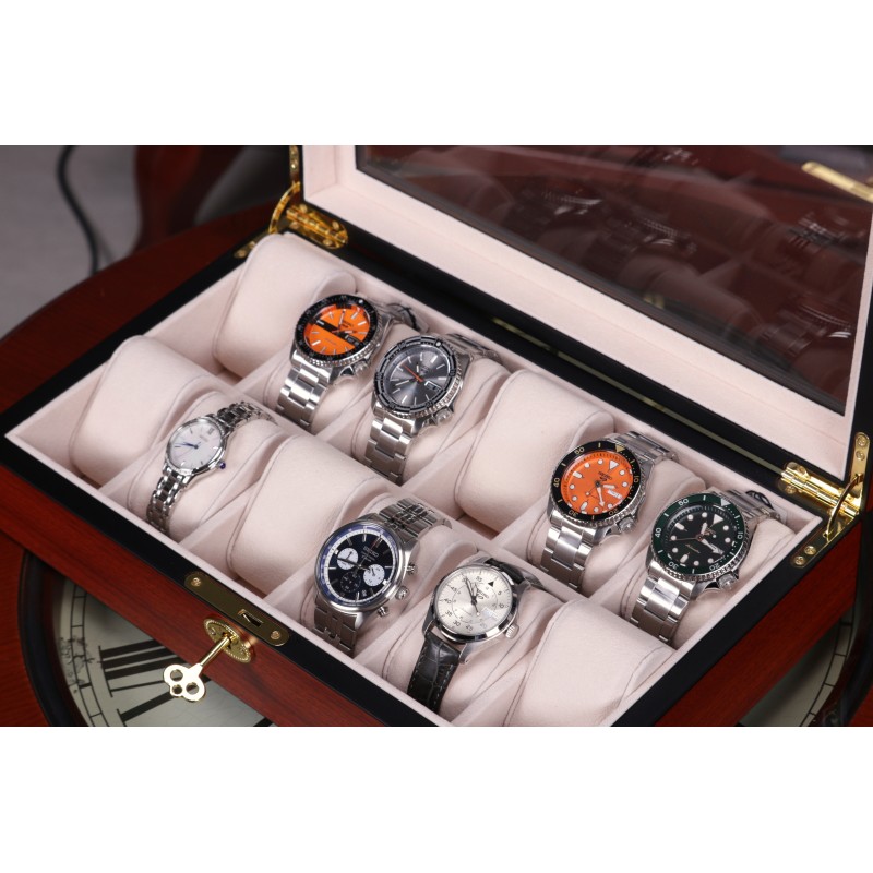 Скринька для зберігання годинників Salvadore Бордовий WB/1087/12.C