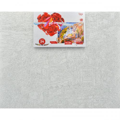 Картина за номерами Danko Toys Місто на вершині KpNe-40х50-02-10 40x50 см Картина за номерами Danko Toys Місто на вершині KpNe-40х50-02-10 40x50 см