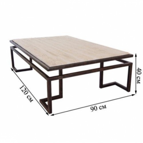 Журнальний столик GoodsMetall у стилі Лофт 1200х900х400 ЖС205 Журнальний столик GoodsMetall у стилі Лофт 1200х900х400 ЖС205