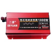 Перетворювач напруги інвертор Eryuan 1000W LCD DC/AC 12V-220V з чистою синусоїдою та вольтметром