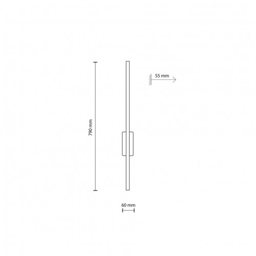Бра TK Lighting Flash 5.5x6x79 см Коричнево-чорний (TK6625) Бра TK Lighting Flash 5.5x6x79 см Коричнево-чорний (TK6625)