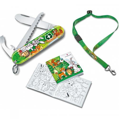 Набір подарунковий дитячий Victorinox My First Children Set Animal Edition Rabbit ніж 84 мм/9 функцій (0.2373.E2) Набір подарунковий дитячий Victorinox My First Children Set Animal Edition Rabbit ніж 84 мм/9 функцій (0.2373.E2)