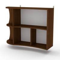 Полиця настінна Компанит П 6 Горіх Екко Полиця настінна Компанит П 6 Горіх Екко