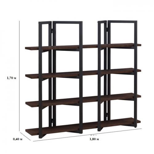 Стелаж GoodsMetall у стилі Лофт 1700х1800х400 СТЖ1140