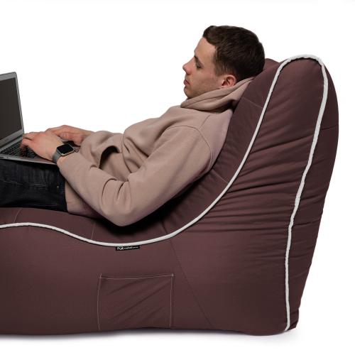 Крісло Мішок Лежак Оксфорд 80х125 Студія Комфорту Коричневий Крісло Мішок Лежак Оксфорд 80х125 Студія Комфорту Коричневий