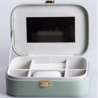 Скринька-органайзер для прикрас YIWU 20x14x7 см Оливковий (HP-5-32TU)