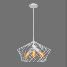 Підвіс лофт MSK Electric Camelia білий на три лампи NL 3329-3 W