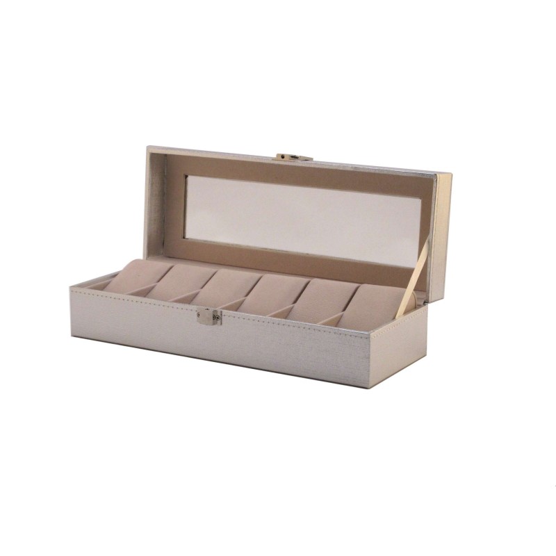 Скринька для зберігання годинників Craft 6PU.SL Сріблястий