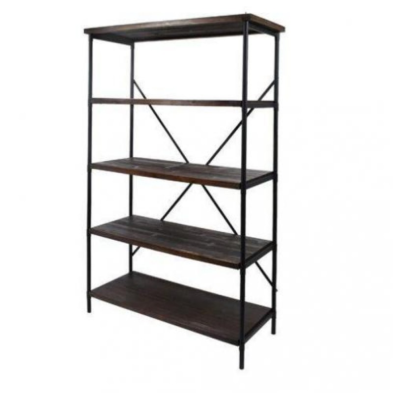 Стелаж для зберігання в стилі Loft Чорний NS-1835 1230x650x300 мм