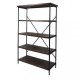 Стелаж для зберігання в стилі Loft Чорний NS-1835 1230x650x300 мм