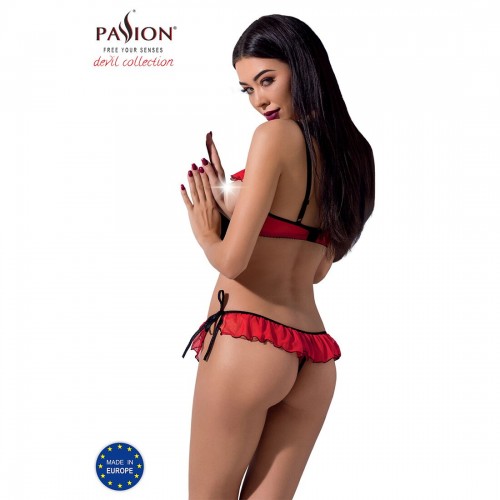 Комплект білизни Passion CHERRY SET WITH OPEN BRA Exclusive XXL/XXXL червоний (PS25509) Комплект білизни Passion CHERRY SET WITH OPEN BRA Exclusive XXL/XXXL червоний (PS25509)