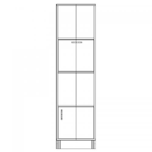 Шафа-Пенал Тиса Мебель ШС-416 Дуб сонома 166x35x45 см Шафа-Пенал Тиса Мебель ШС-416 Дуб сонома 166x35x45 см