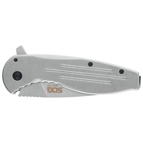 Ніж SOG Aegis FLK Сірий Ніж SOG Aegis FLK Сірий