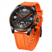 Наручний годинник чоловічий NaviForce Young Orange Чорний (3492)