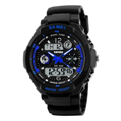 Дитячий спортивний наручний годинник Skmei 1060 s-shock Чорний Дитячий спортивний наручний годинник Skmei 1060 s-shock Чорний