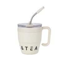Термочашка з трубочкою та подвійним відкриванням YIWU Coffee & Tea 480 мл Білий (HP-14-23BE)