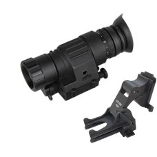 Повний комплект монокуляр нічного бачення ПНБ Nectronix CL27-0008 + модернізоване кріплення на шолом Rhino mount