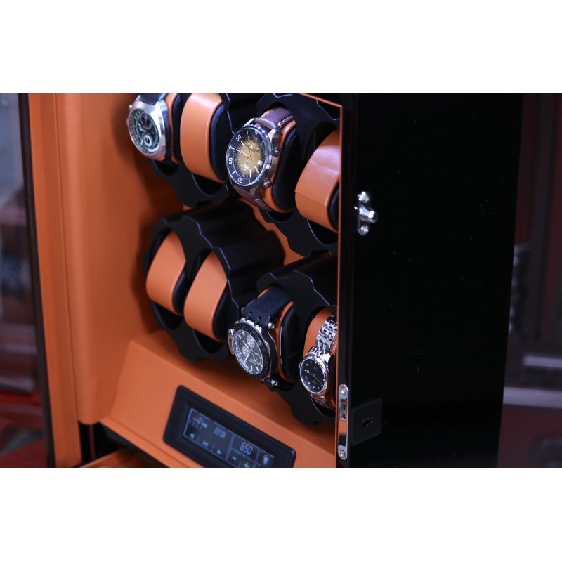 Шкатулка Salvadore для підзаводу 8 годинників X-2/06-BBR Чорний