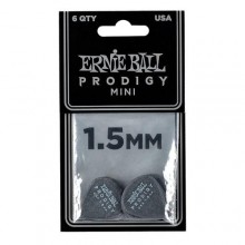 Медіатори Ernie Ball 9200 Black Mini Prodigy Picks 6-Pack 1.5 мм (6 шт.)