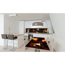 Наклейка вінілова на стіл Zatarga «Бокали» 600х1200 мм Z180344st