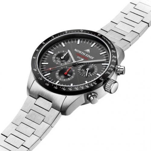 Наручний годинник чоловічий North Edge Long Wings 5 Bar Сріблястий (2549793136)