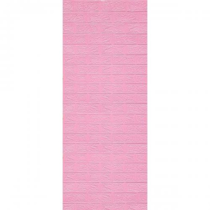 Самоклеюча декоративна 3D панель під рожеву цеглу в рулоні 20 м 3D Loft 20000x700x3мм