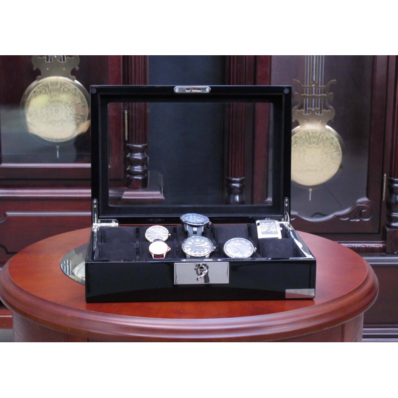 Шкатулка для зберігання годинників Salvadore WB/2386/10.BL 31,5х21х8,5 см Чорний