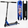 Самокат трюковий алюмінієвий диск та дека Best Scooter Kraken HIC-система пеги 100 кг Black and blue (112909)