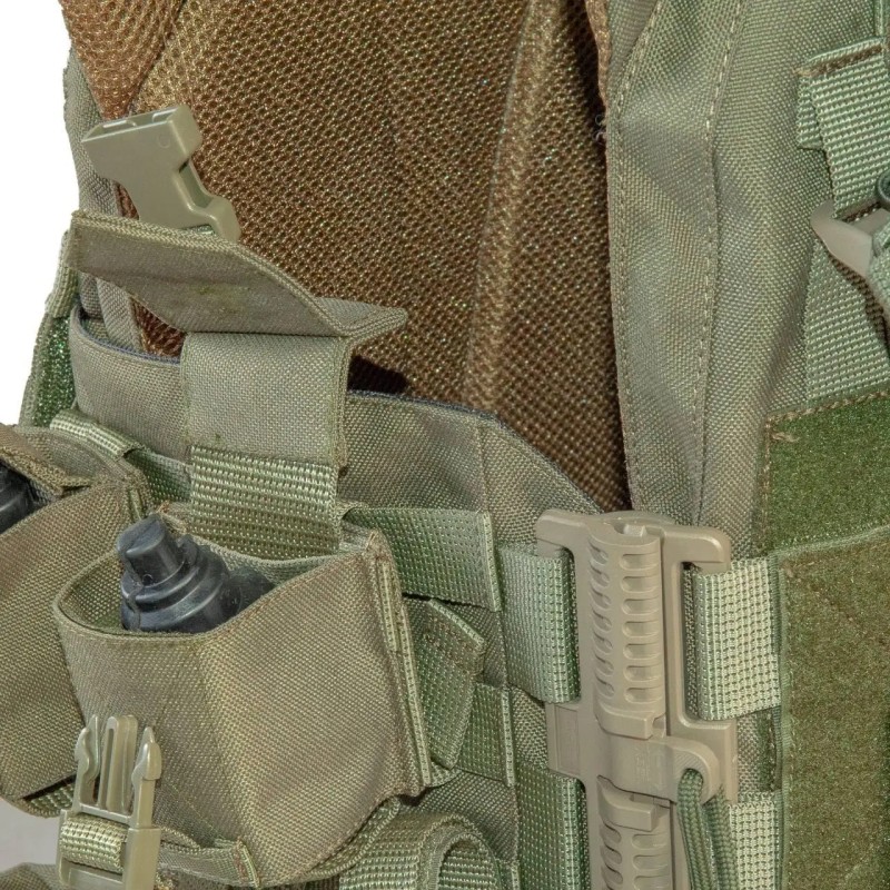 Комплект плитоноски з підсумками та напашником без плит No Brand 30 х 25 см Оливковий (2019385805)