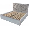Ліжко двоспальне BNB Aurora Comfort 180 x 190 см Simple З підйомним механізмом та нішою для білизни Сірий