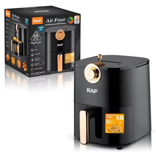 Аеро Фритюрниця RAF R.5218 5.5L 2000W Black Аеро Фритюрниця RAF R.5218 5.5L 2000W Black