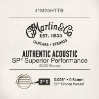 Струна Martin 41M25HTTB Authentic Acoustic 80/20 Bronze String .025 Струна Martin 41M25HTTB Authentic Acoustic 80/20 Bronze String .025