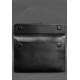 Шкіряний чохол-конверт на магнітах для MacBook 15 дюйм Чорний BlankNote