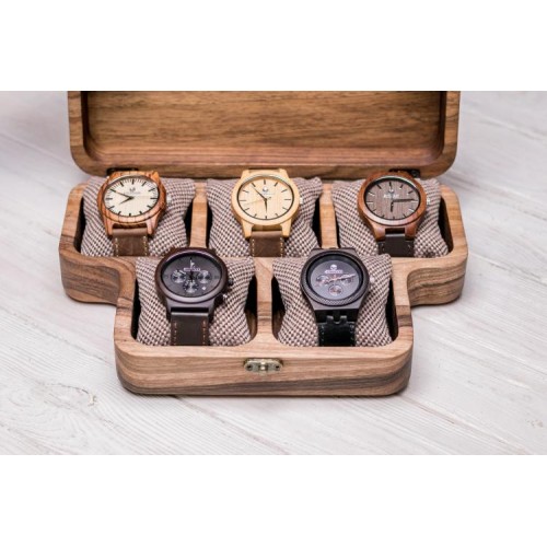 Коробочка для наручних годинників ecoWalnut 7х26.5х18 см Коробочка для наручних годинників ecoWalnut 7х26.5х18 см